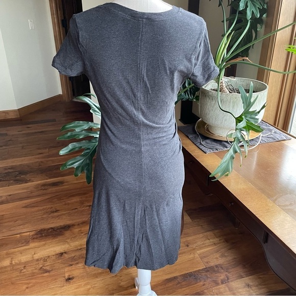 CAbi Weekend Short Sleeve Ruched T-shirt Dress #5408 - Picture 4 of 11